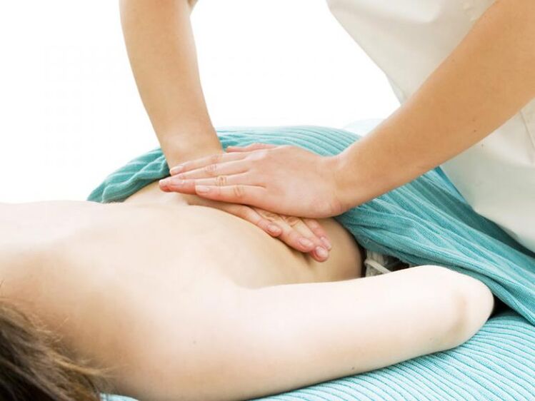 The lumbar spine massage