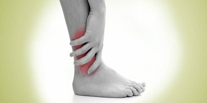 leg pain with ankle arthrosis